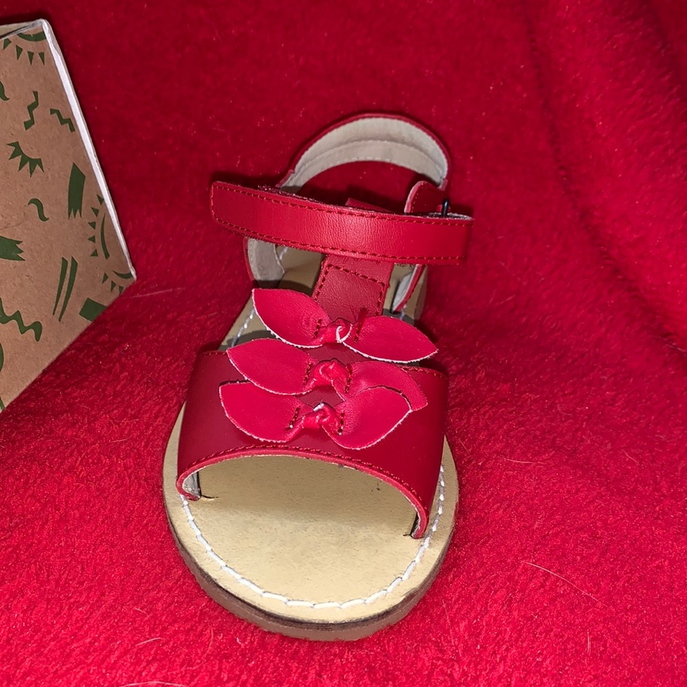 KIDS RED SANDALS